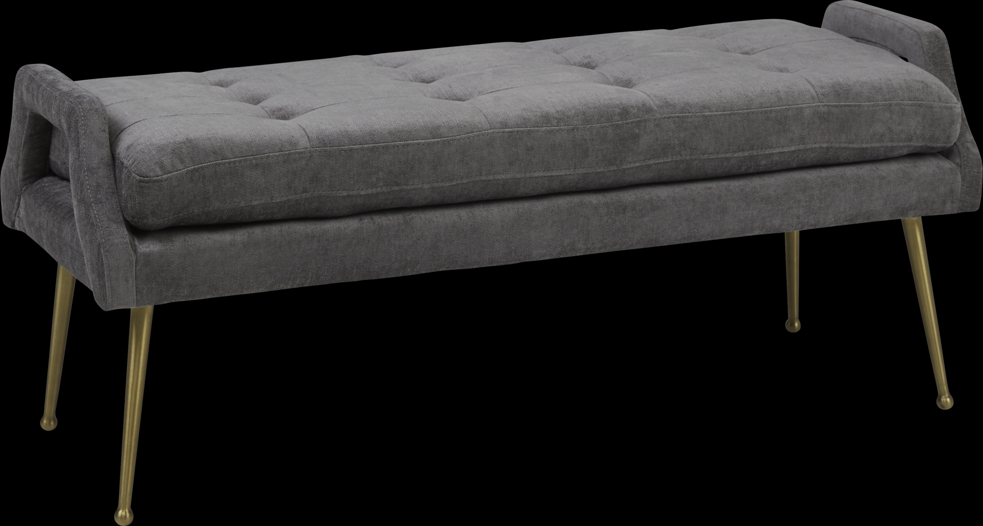 Eileen Silver Cocktail Ottoman - Thumbnail - Image 1