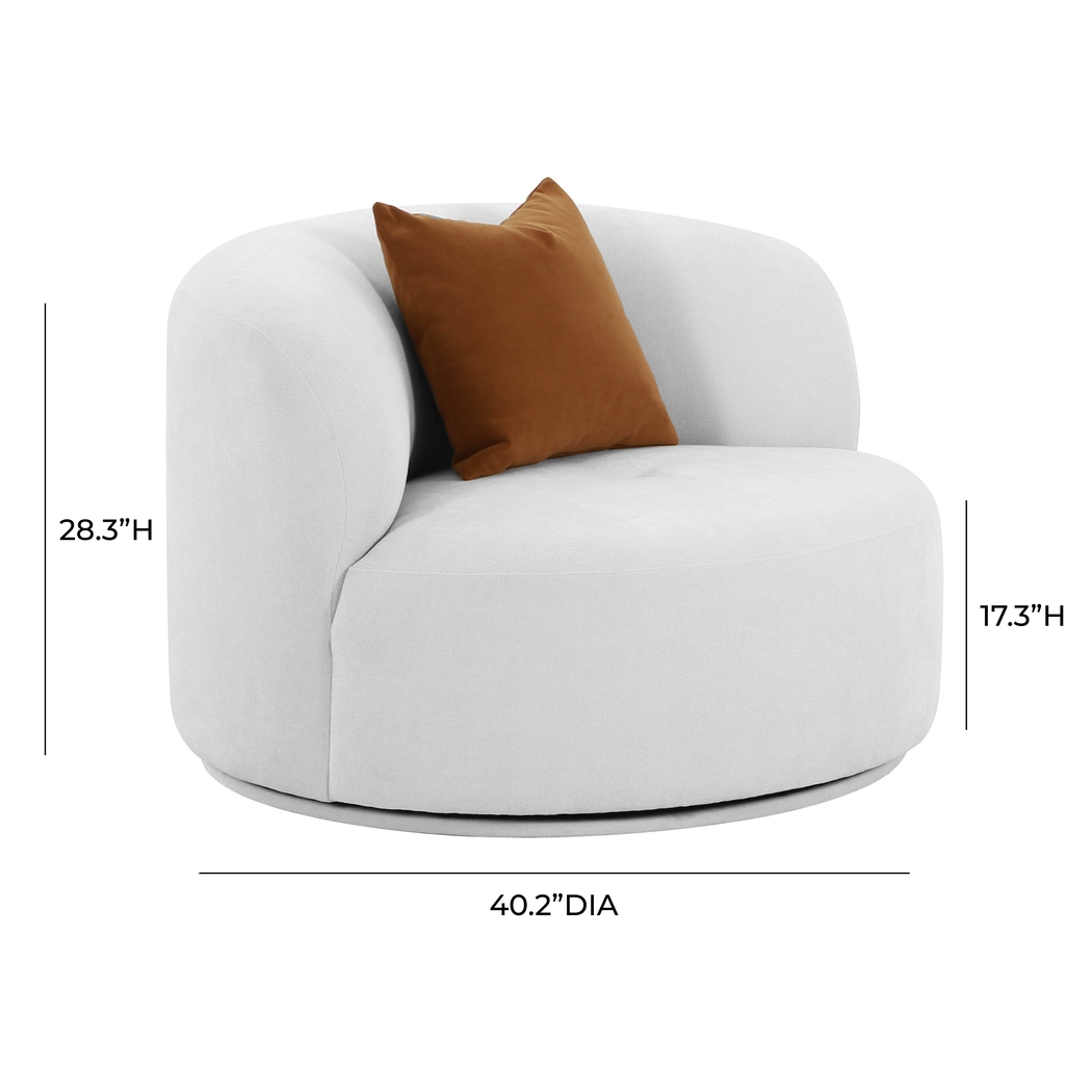 Eilers Gray Swivel Accent Chair - Thumbnail - Image 6