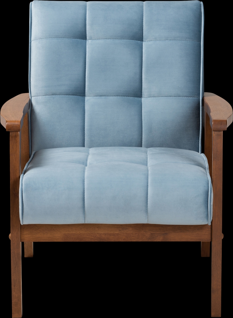 Eilla Blue Accent Chair - Thumbnail - Image 2