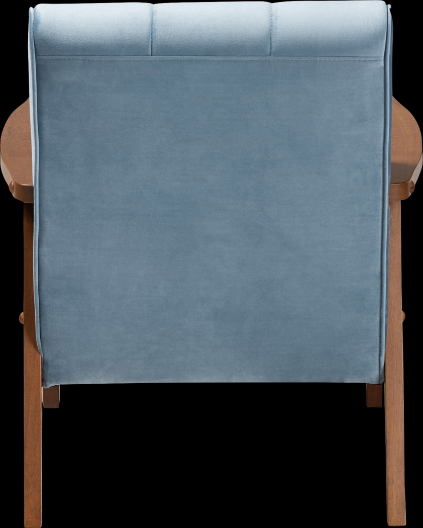 Eilla Blue Accent Chair - Thumbnail - Image 4