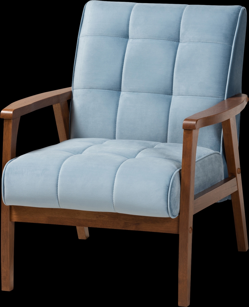 Eilla Blue Accent Chair - Thumbnail - Image 1