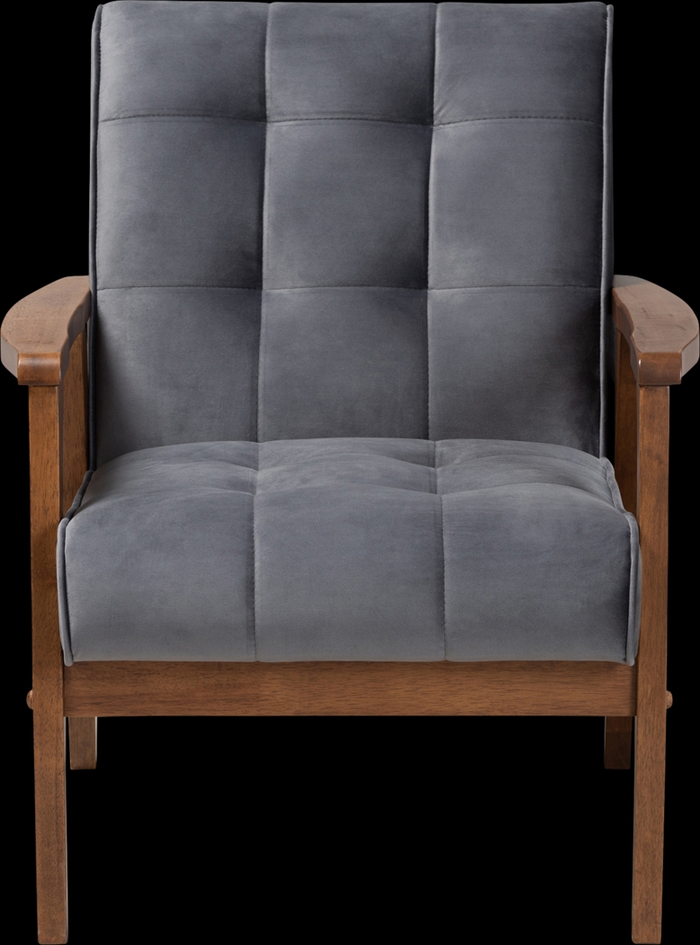Eilla Gray Accent Chair - Thumbnail - Image 2