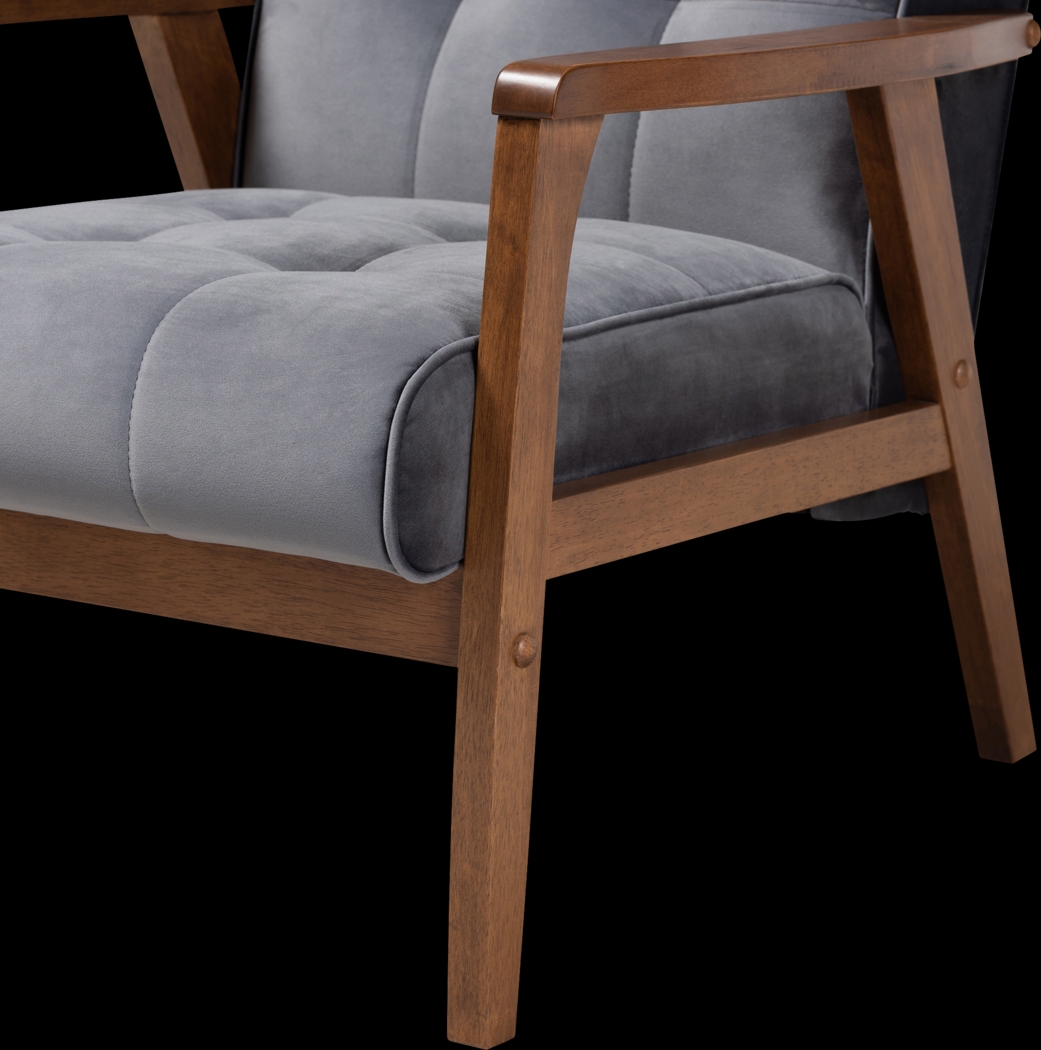 Eilla Gray Accent Chair - Thumbnail - Image 6