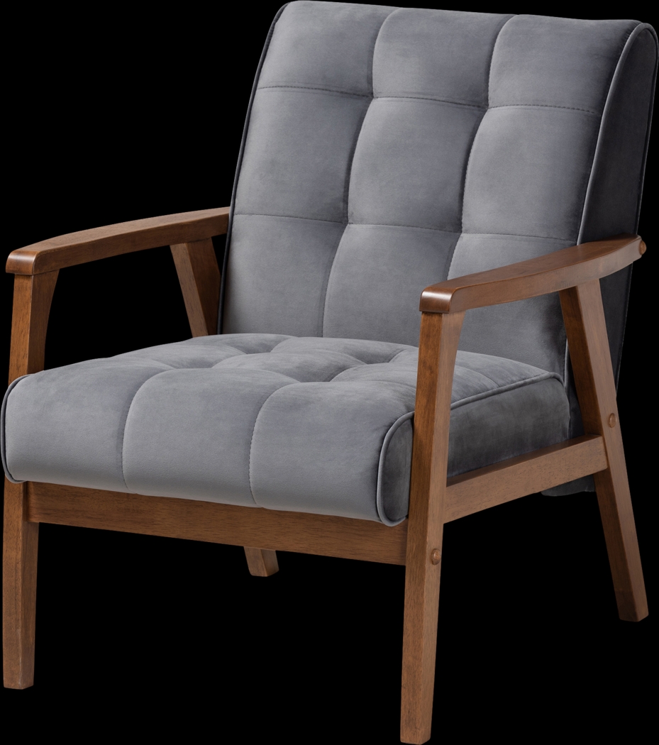 Eilla Gray Accent Chair - Thumbnail - Image 1