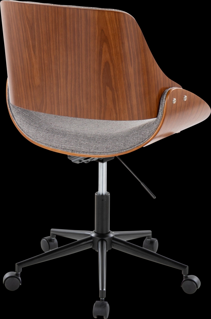 Eilyn I Gray Desk Chair - Thumbnail - Image 2