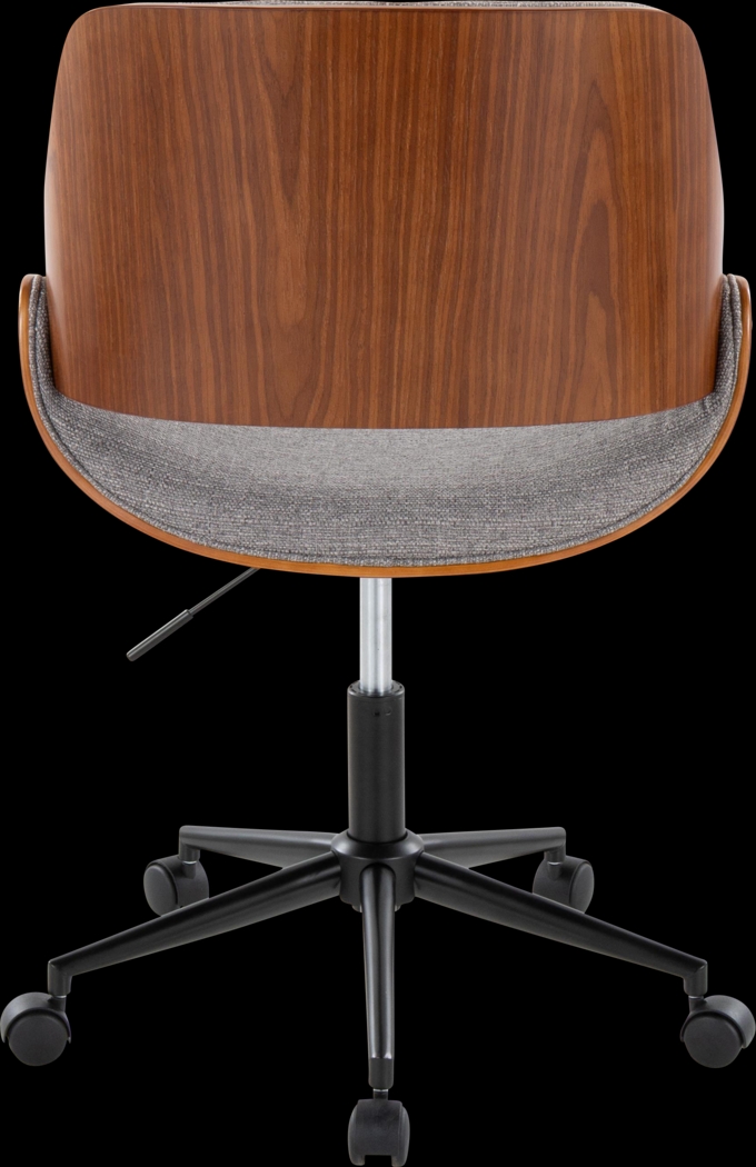 Eilyn I Gray Desk Chair - Thumbnail - Image 3