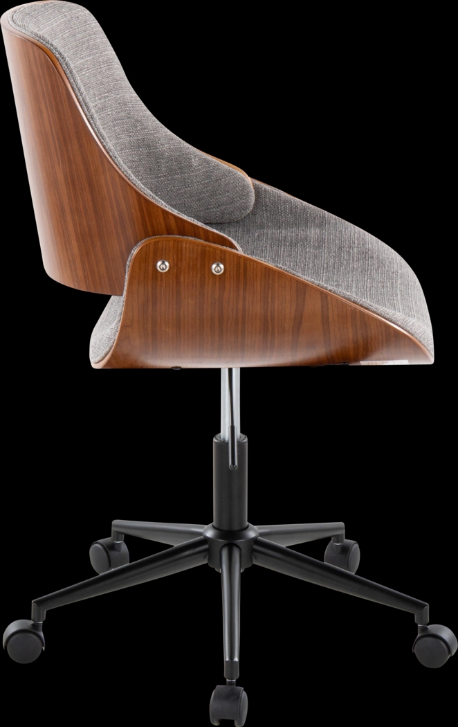 Eilyn I Gray Desk Chair - Thumbnail - Image 4