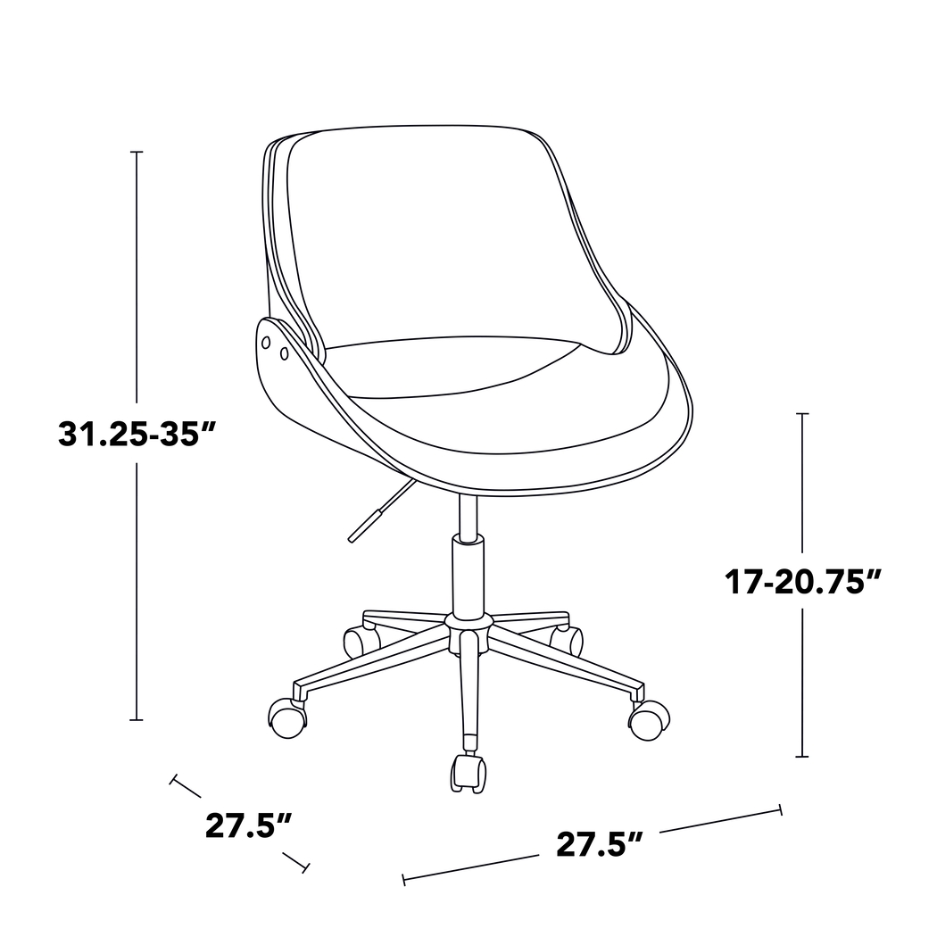 Eilyn I Gray Desk Chair - Thumbnail - Image 7