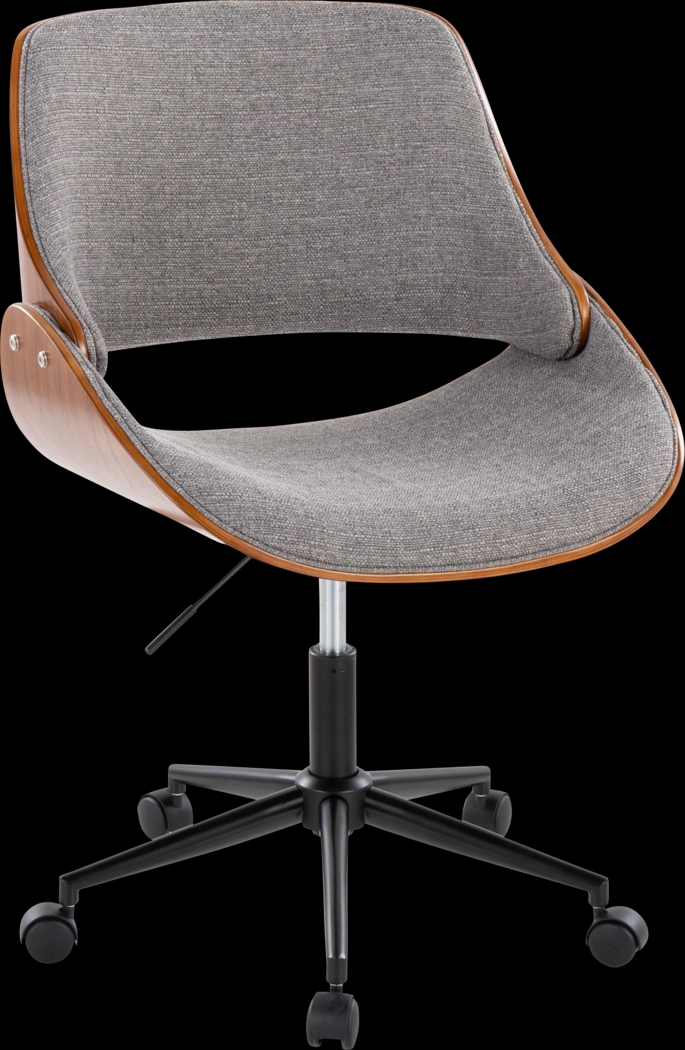 Eilyn I Gray Desk Chair - Thumbnail - Image 1
