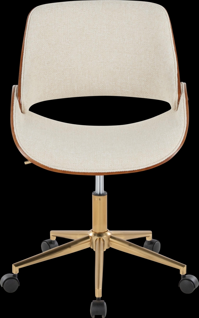 Eilyn II Cream Desk Chair - Thumbnail - Image 5