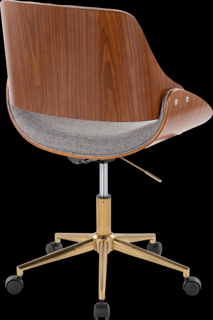 Eilyn II Gray Desk Chair - Thumbnail - Image 2
