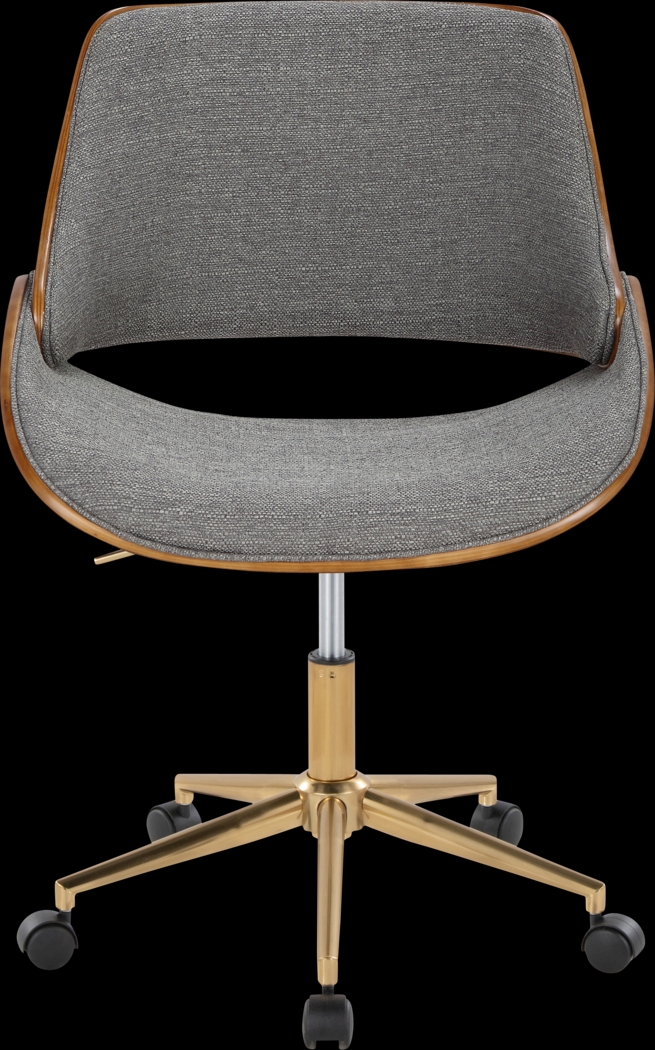Eilyn II Gray Desk Chair - Thumbnail - Image 4