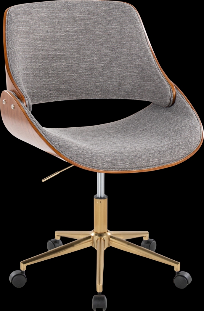 Eilyn II Gray Desk Chair - Thumbnail - Image 1