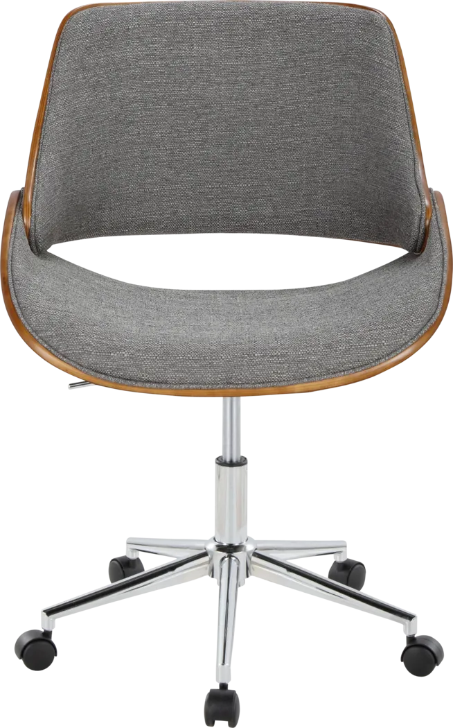 Eilyn III Gray Desk Chair - Thumbnail - Image 2