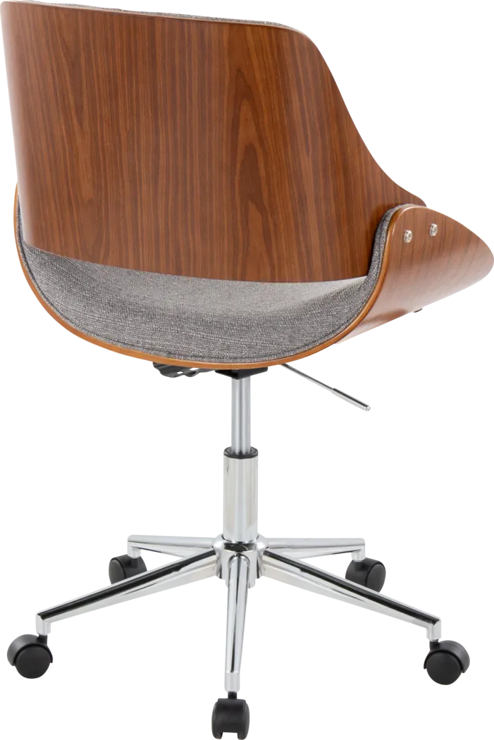 Eilyn III Gray Desk Chair - Thumbnail - Image 3