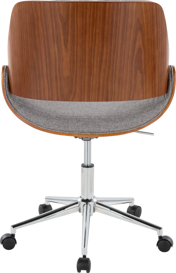 Eilyn III Gray Desk Chair - Thumbnail - Image 5