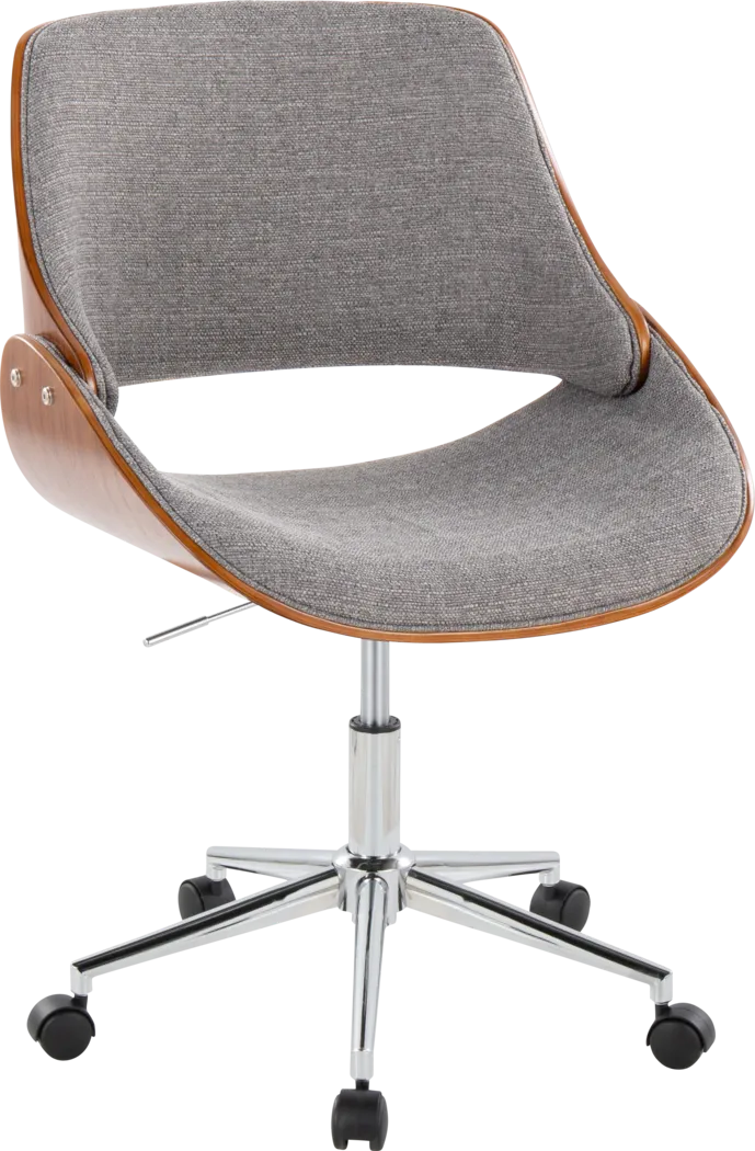 Eilyn III Gray Desk Chair - Thumbnail - Image 1