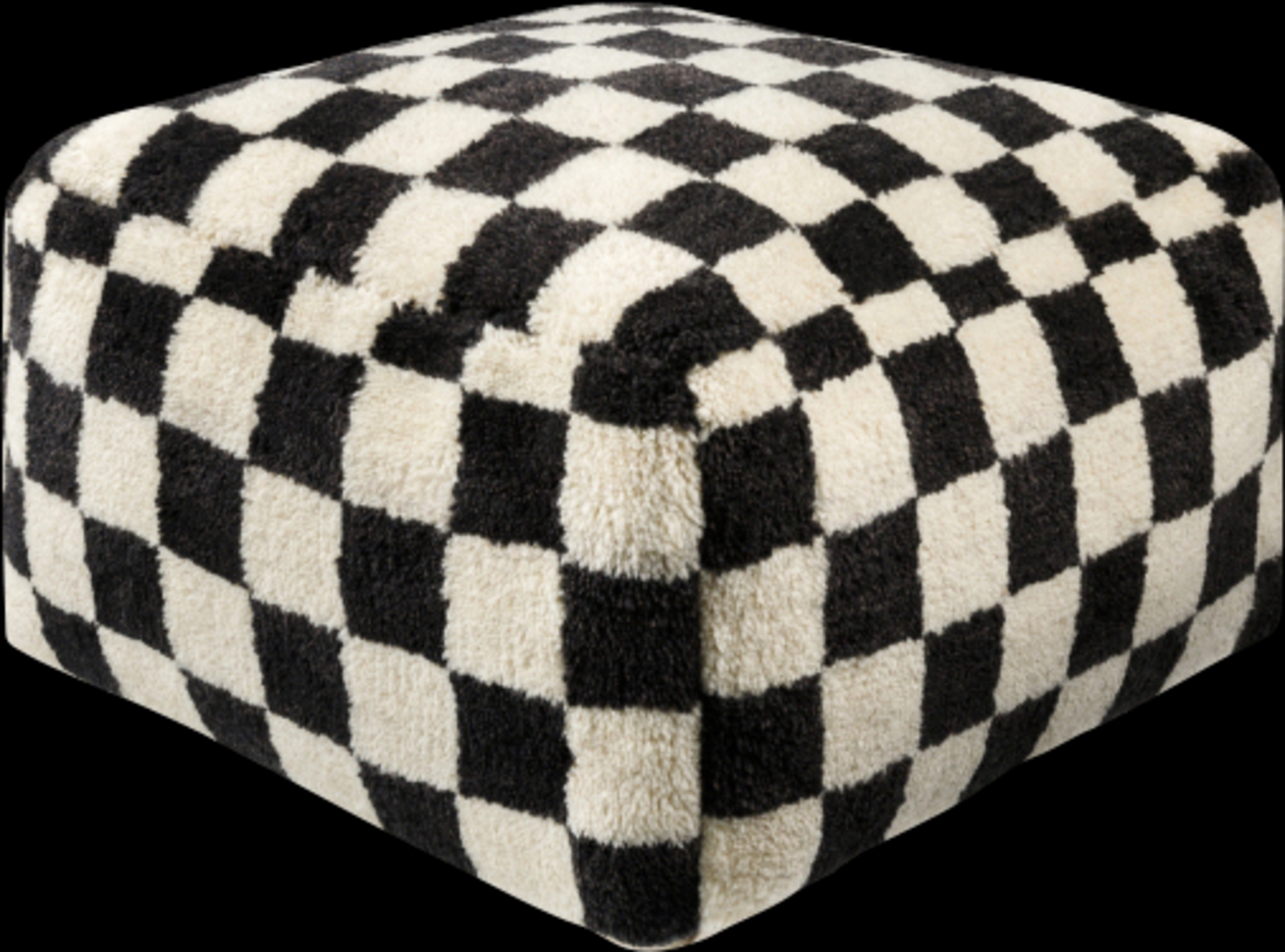 Ekko Black Pouf - Thumbnail - Image 1