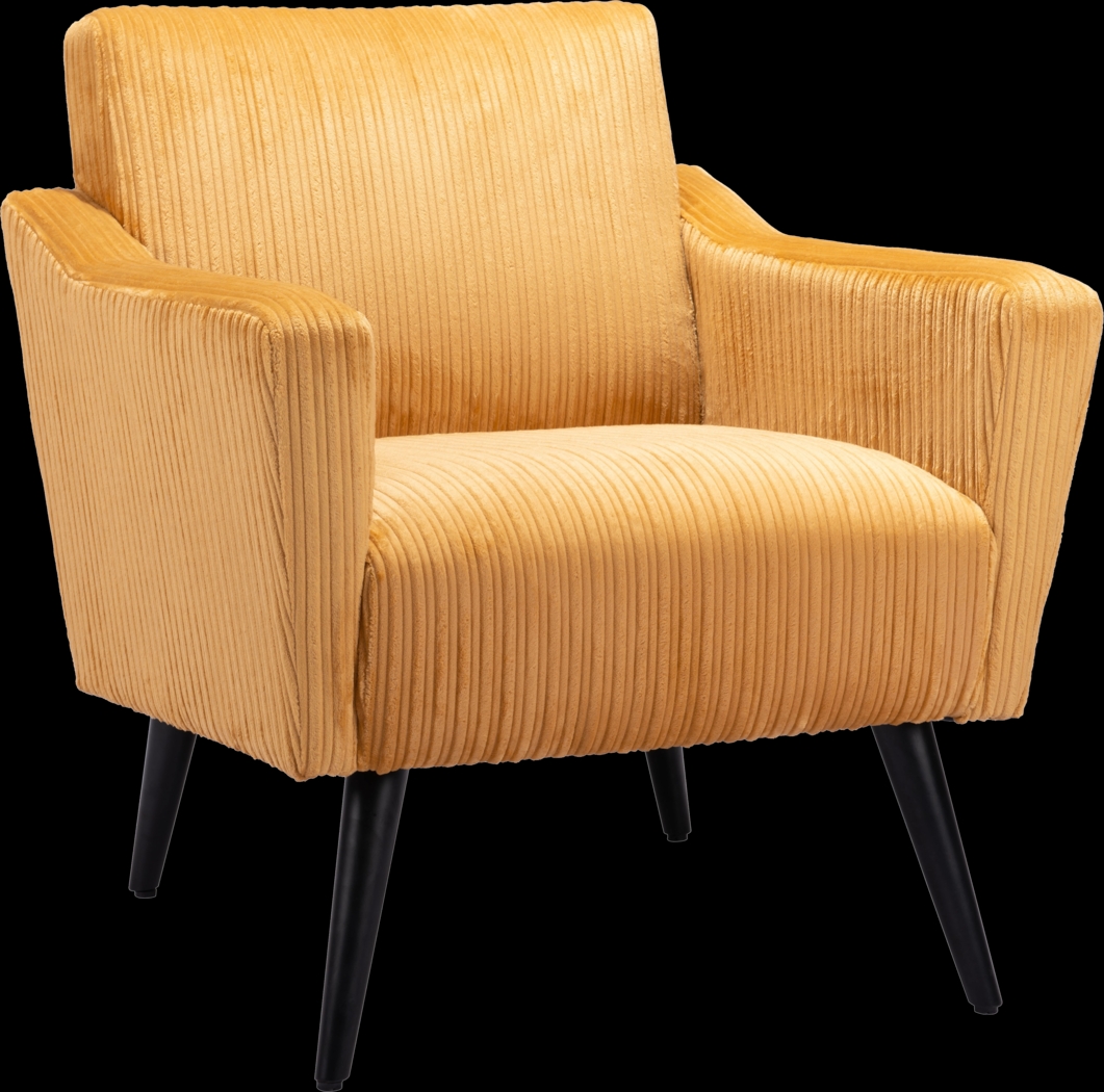 Eklutna Yellow Accent Chair - Thumbnail - Image 1