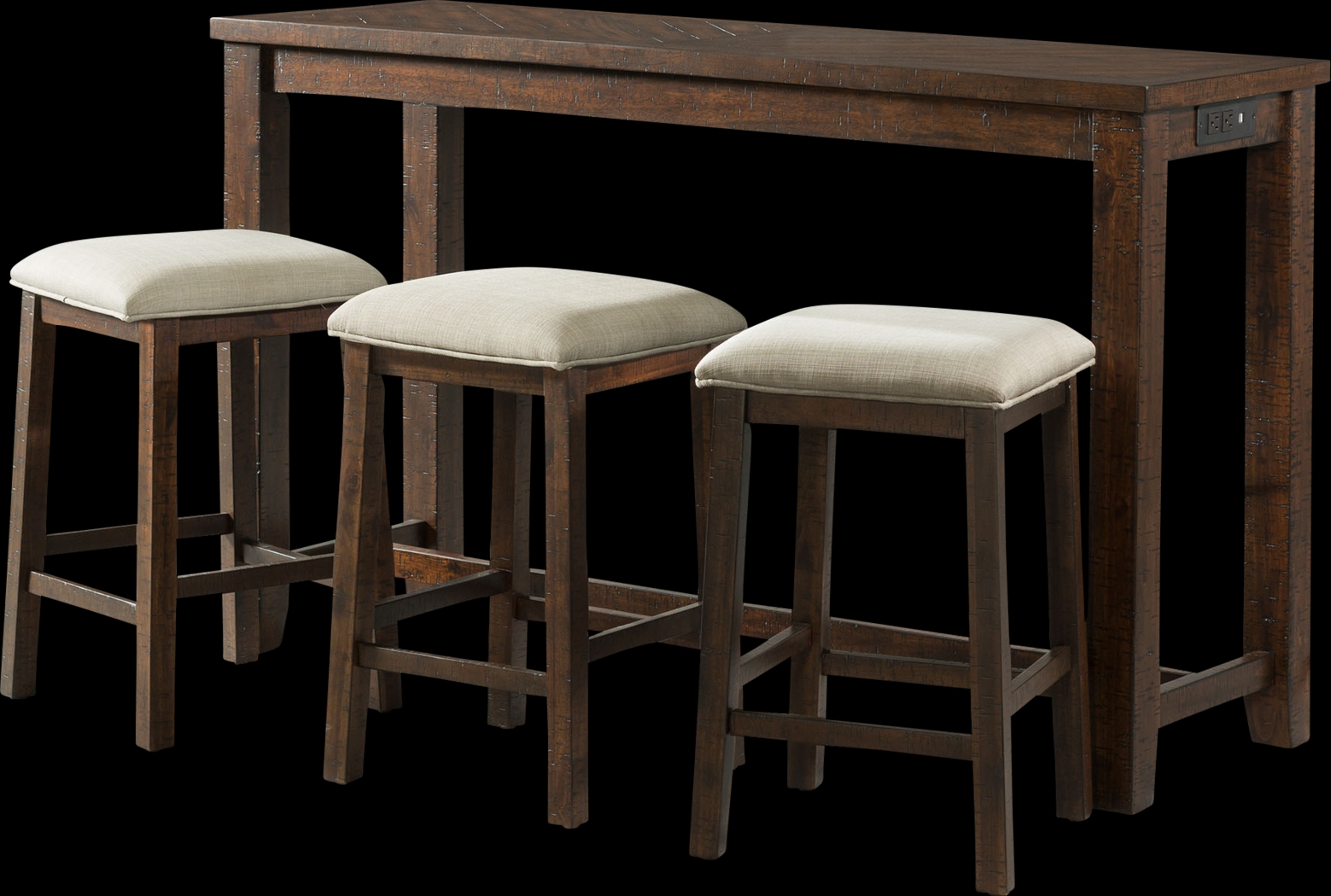 Ekolu Brown 4 Pc Dining Table Set - Thumbnail - Image 1