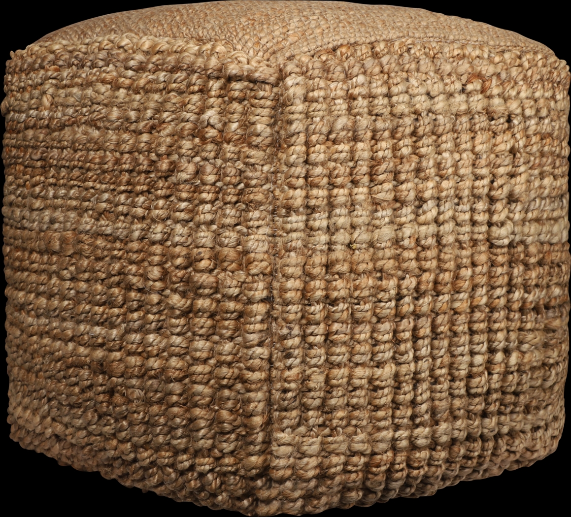 Eladen Tan Pouf - Thumbnail - Image 3