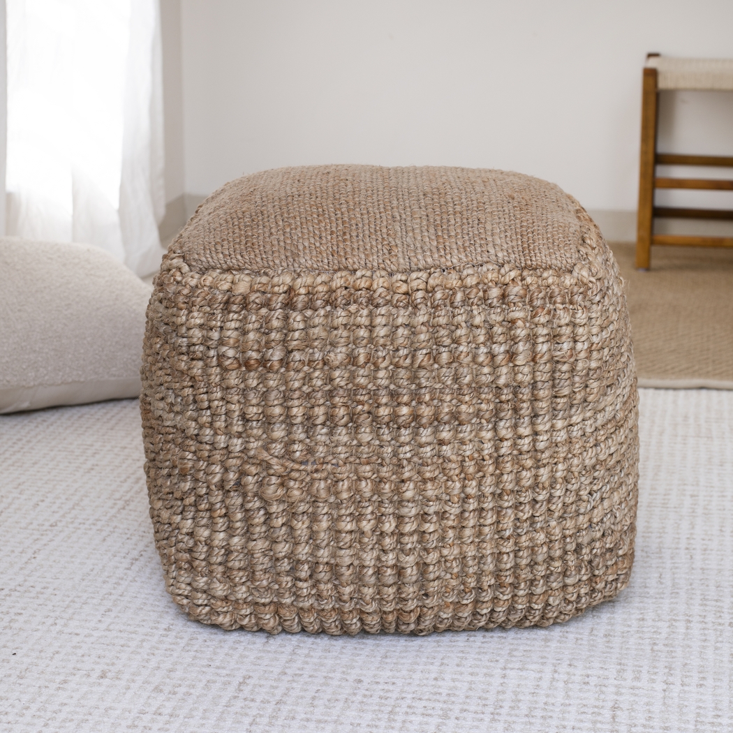 Eladen Tan Pouf - Thumbnail - Image 6