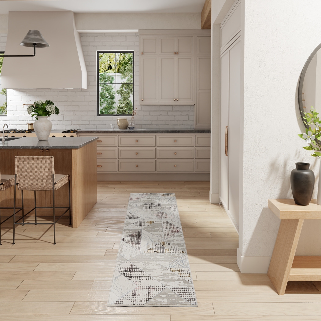 Elakian Ivory/Multi 2'3 x 7'6 Runner Rug - Thumbnail - Image 2