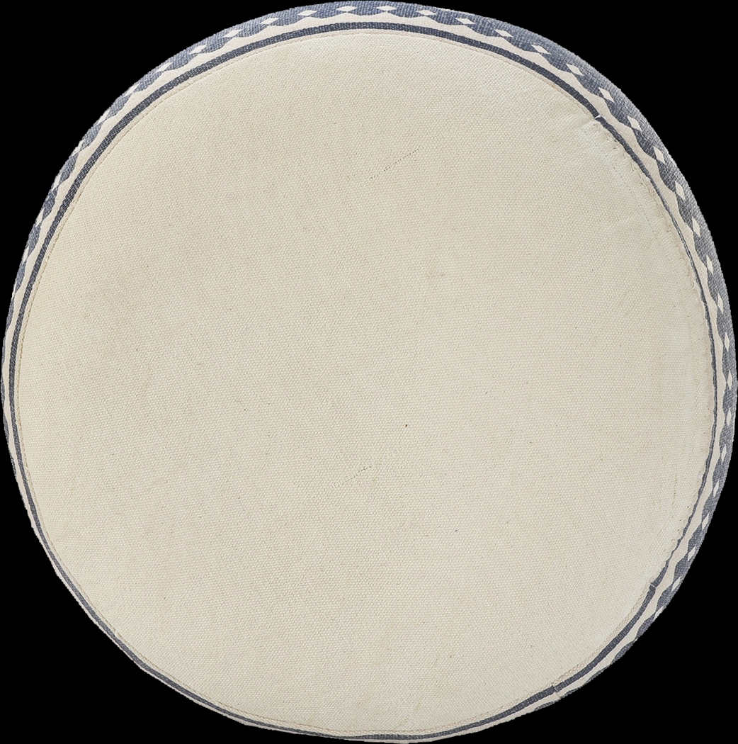 Elandri Navy/Cream Pouf - Thumbnail - Image 4