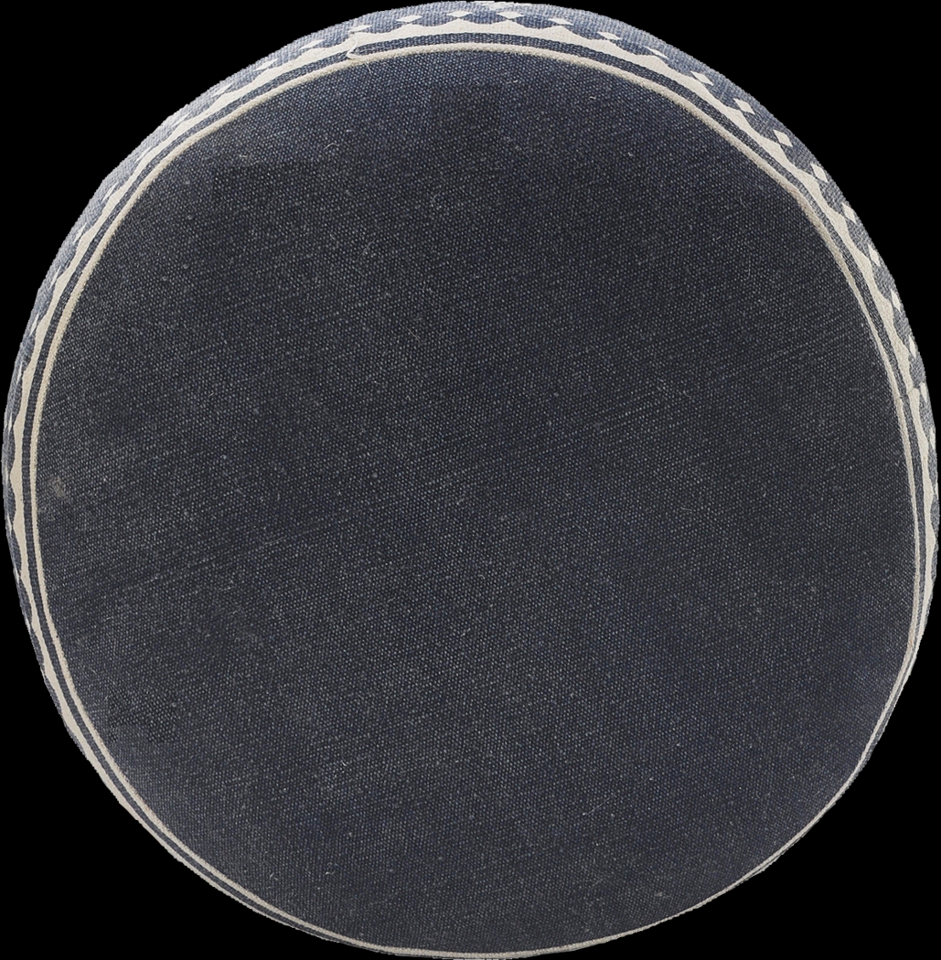 Elandri Navy/Cream Pouf - Thumbnail - Image 5