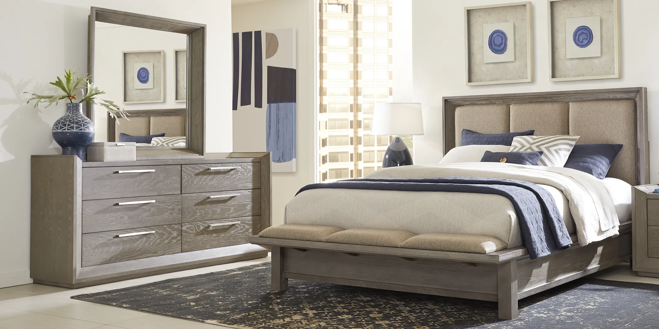 Elba Lane Gray 3 Pc King Bed - Thumbnail - Image 2