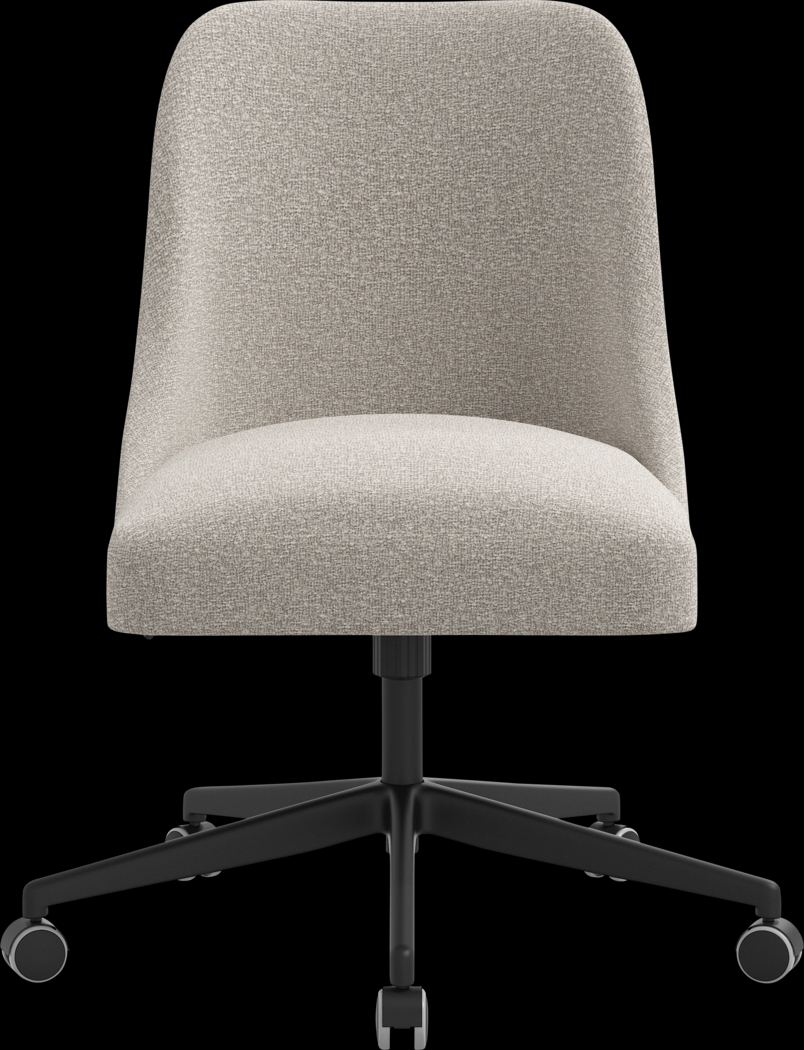 Elbe Light Gray Desk Chair - Thumbnail - Image 2