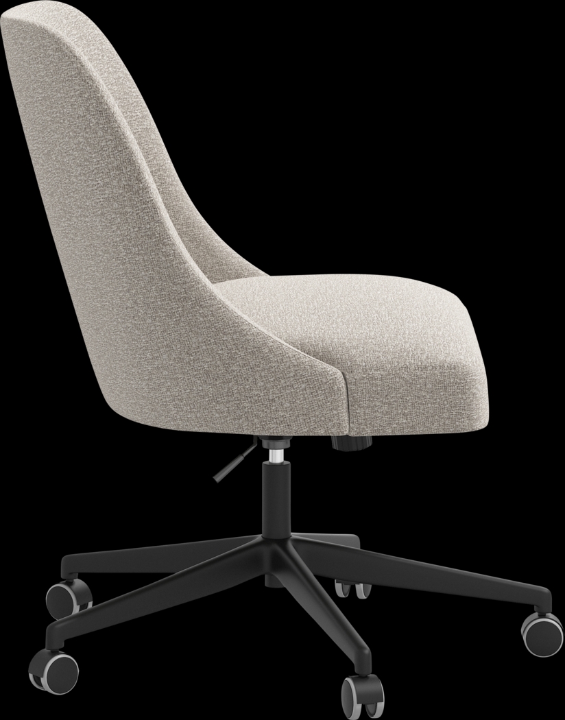 Elbe Light Gray Desk Chair - Thumbnail - Image 3