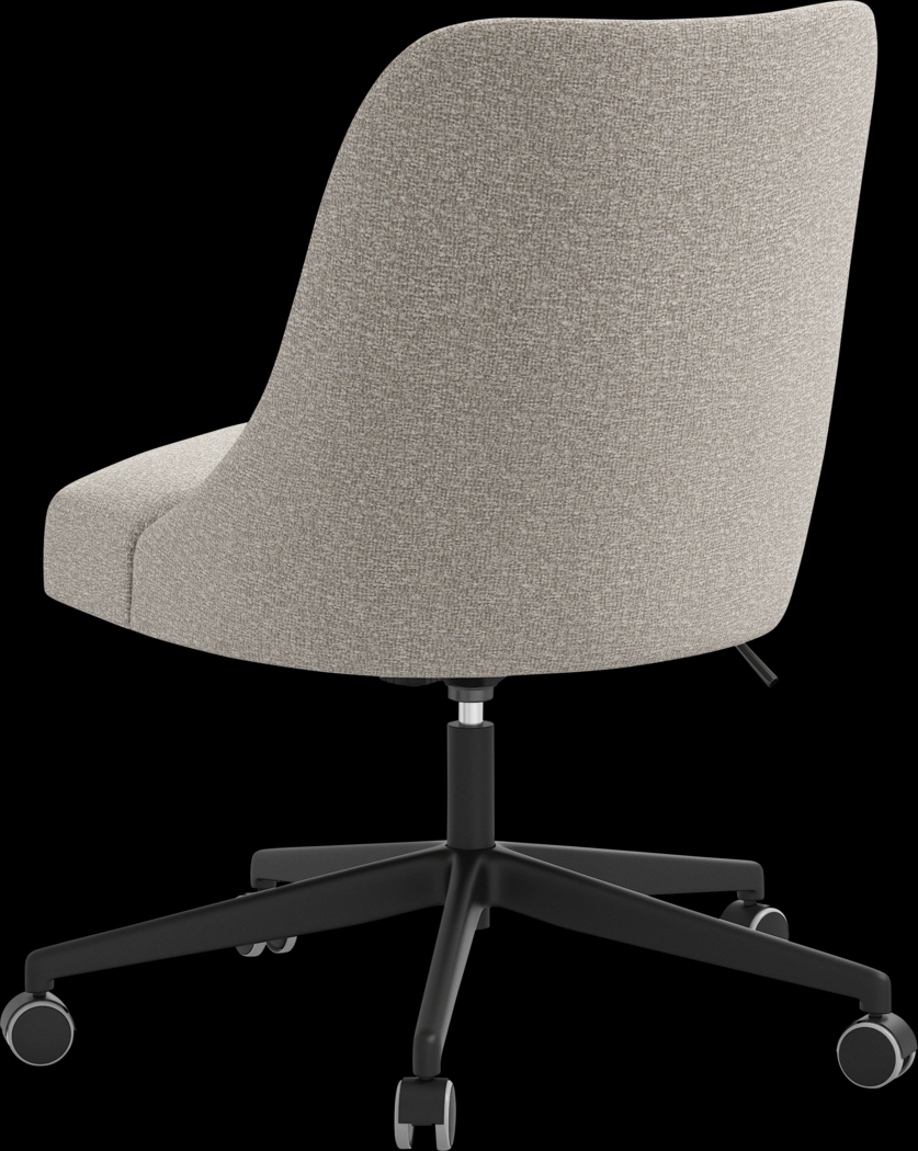 Elbe Light Gray Desk Chair - Thumbnail - Image 4