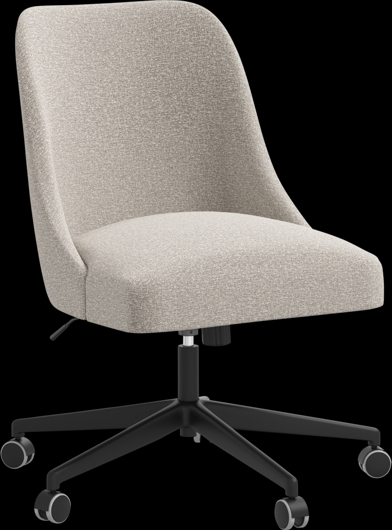 Elbe Light Gray Desk Chair - Thumbnail - Image 1