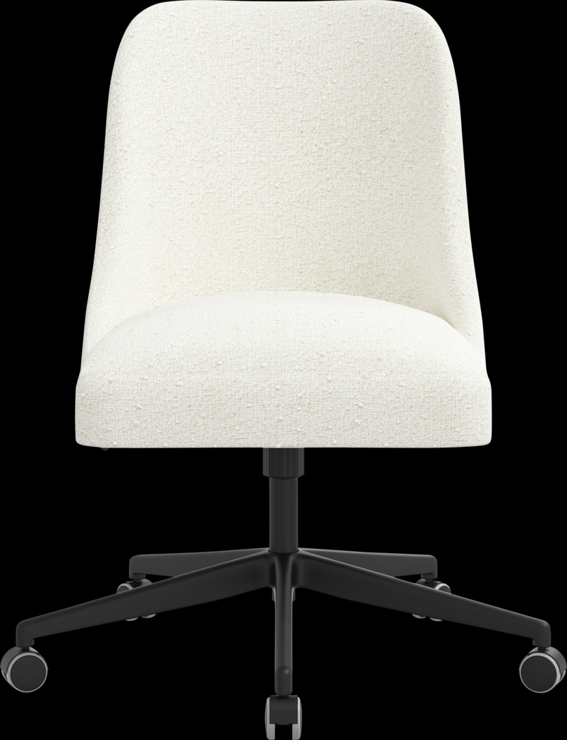Elbe White Desk Chair - Thumbnail - Image 2