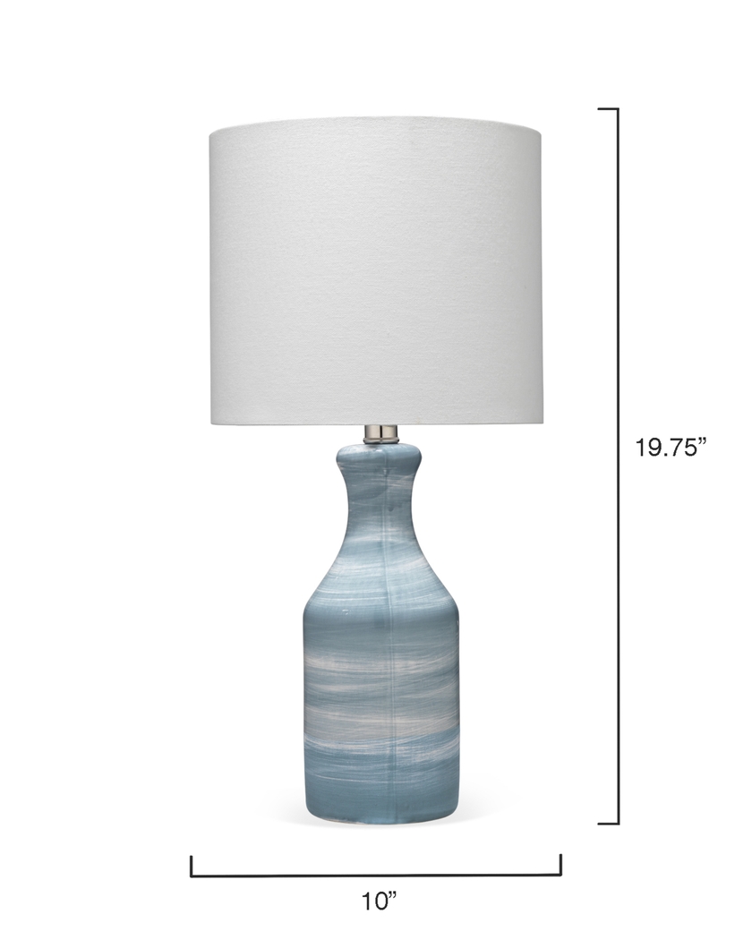 Elcomb Circle Blue Lamp - Thumbnail - Image 3