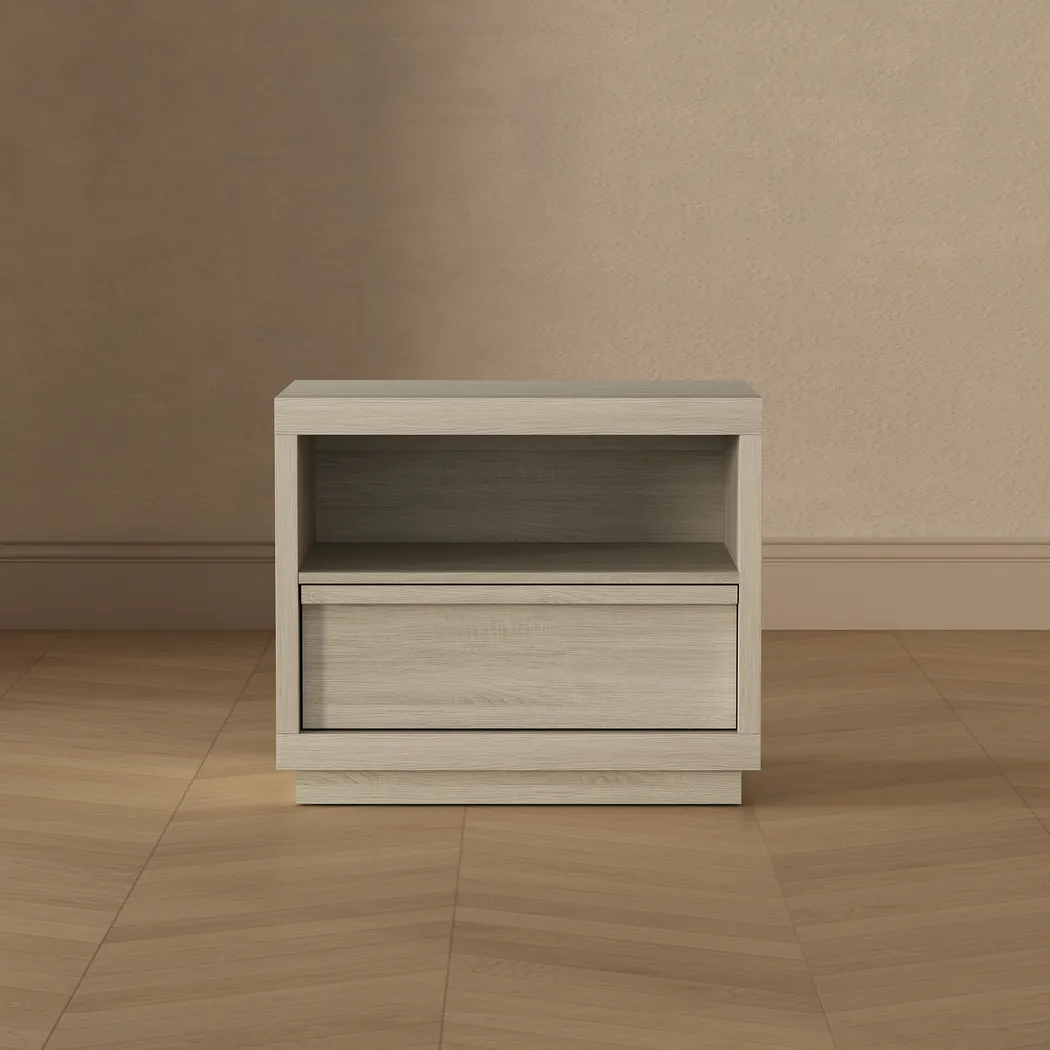 Elda I Beige Nightstand - Thumbnail - Image 2