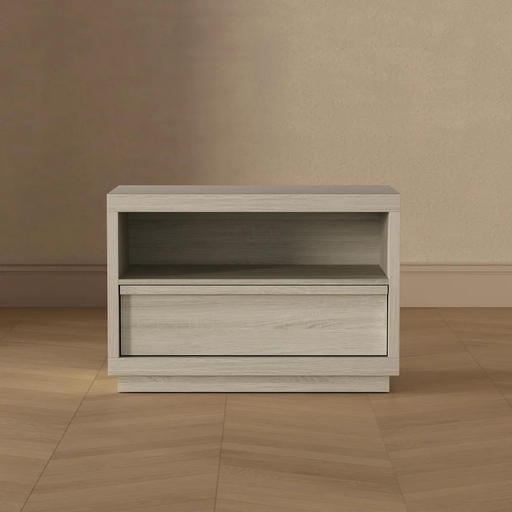 Elda II Beige Nightstand - Thumbnail - Image 2