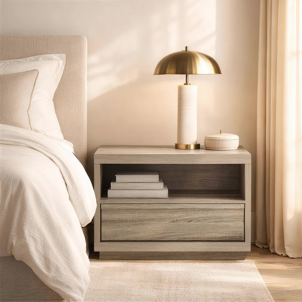 Elda II Brown Nightstand - Thumbnail - Image 2