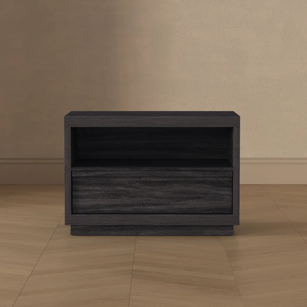 Elda II Charcoal Nightstand - Thumbnail - Image 2