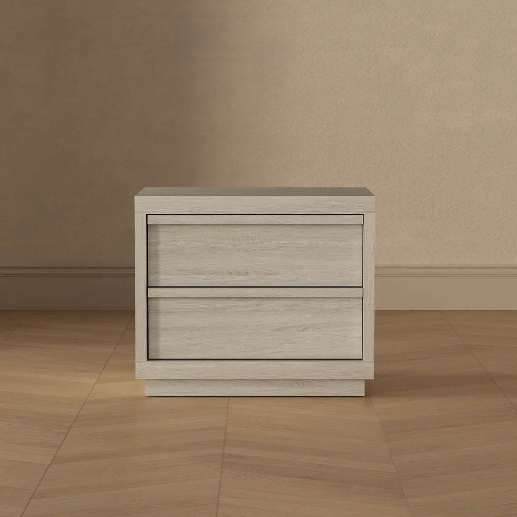 Elda III Beige Nightstand - Thumbnail - Image 2