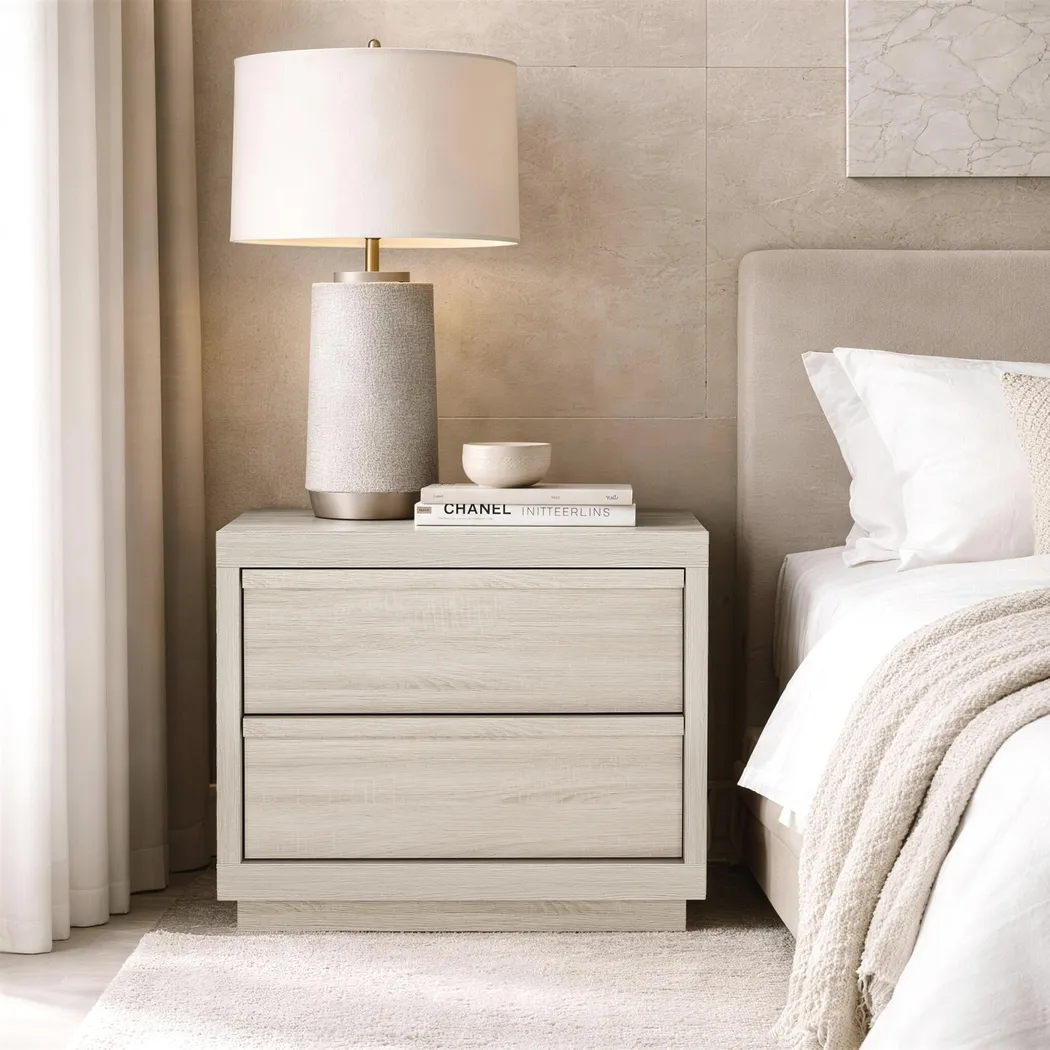 Elda III Beige Nightstand - Thumbnail - Image 3