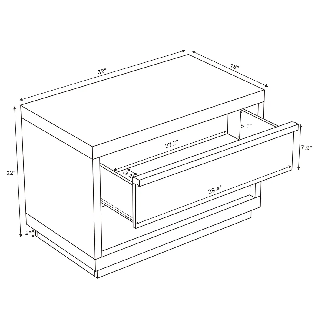 Elda IV Beige Nightstand - Thumbnail - Image 6