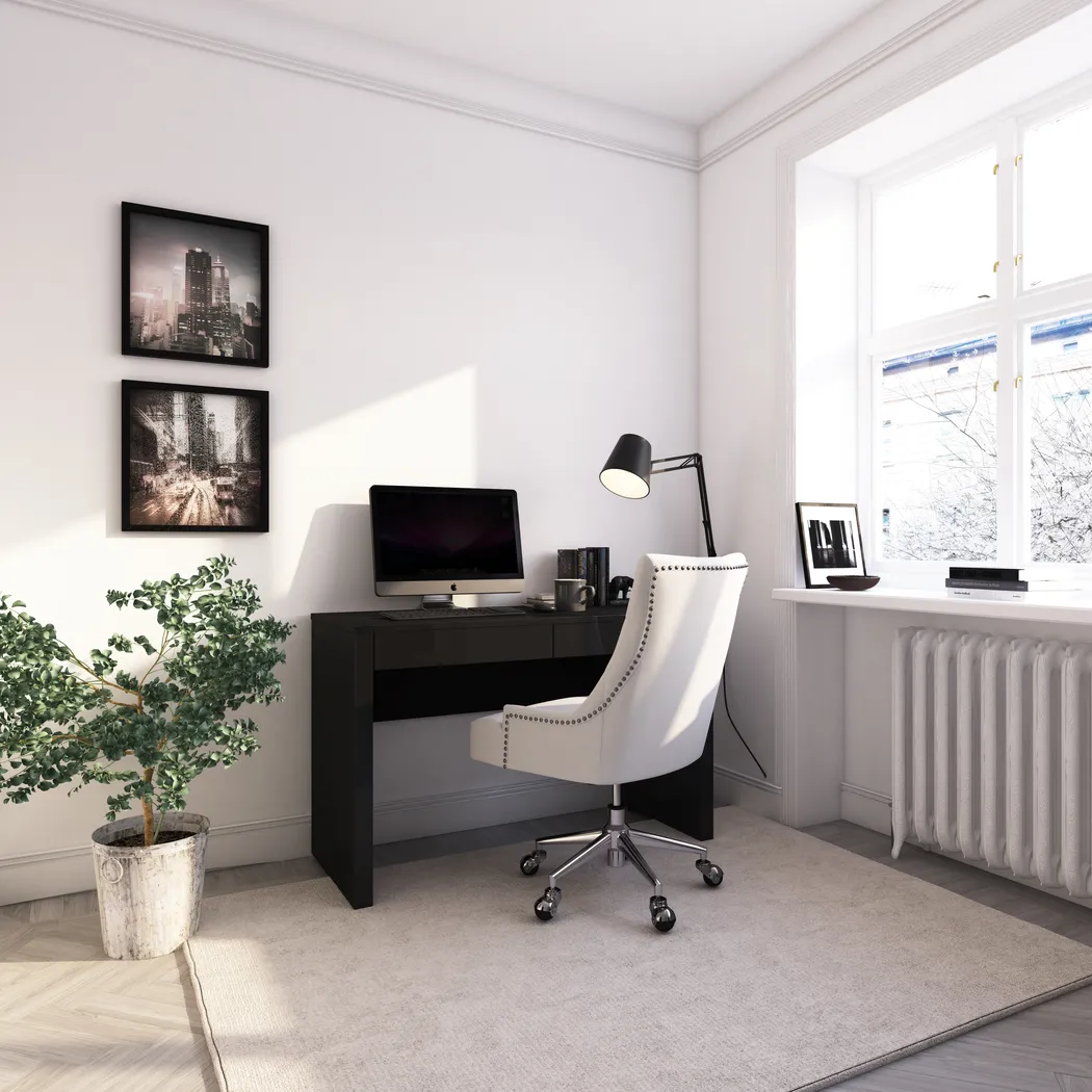 Elderon Black Desk - Thumbnail - Image 7