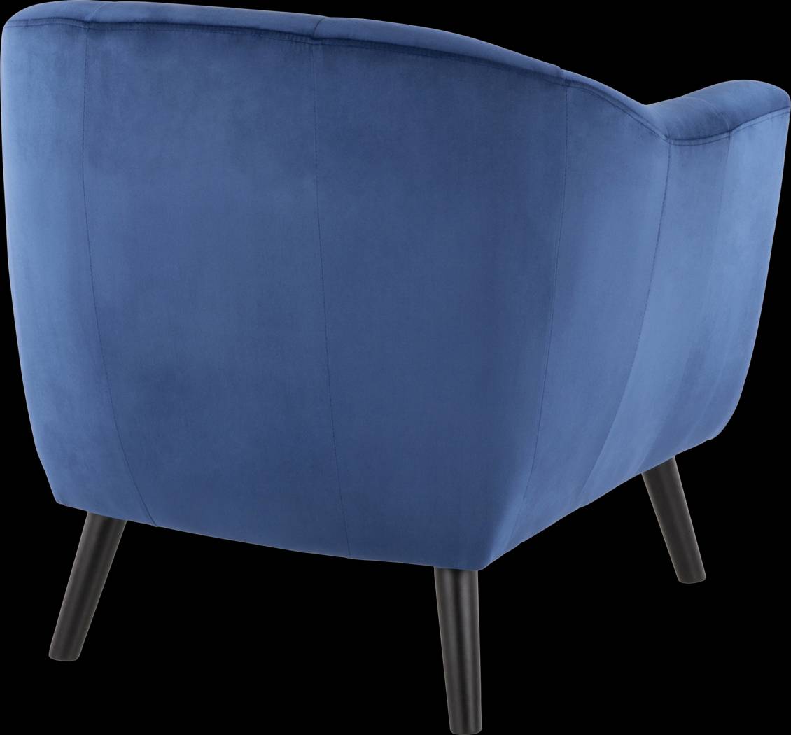 Eldert Blue Accent Chair - Thumbnail - Image 2