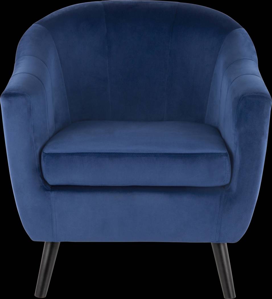 Eldert Blue Accent Chair - Thumbnail - Image 3