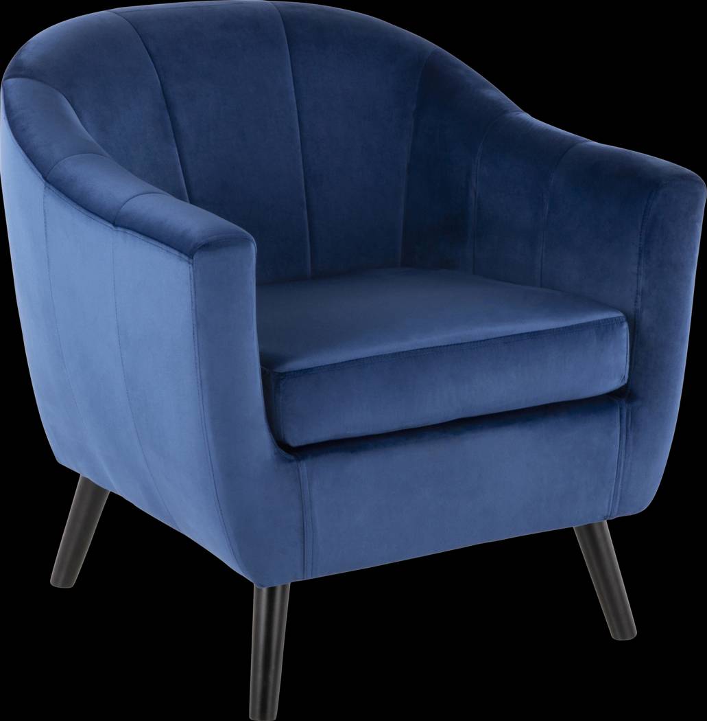 Eldert Blue Accent Chair - Thumbnail - Image 1