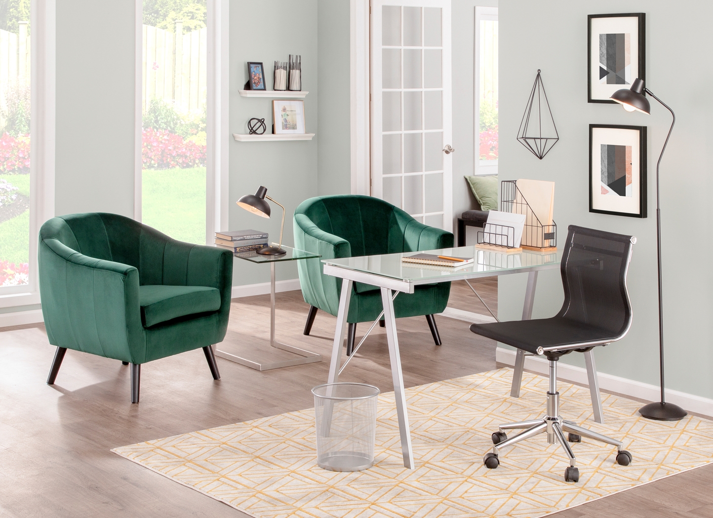 Eldert Green Accent Chair - Thumbnail - Image 4