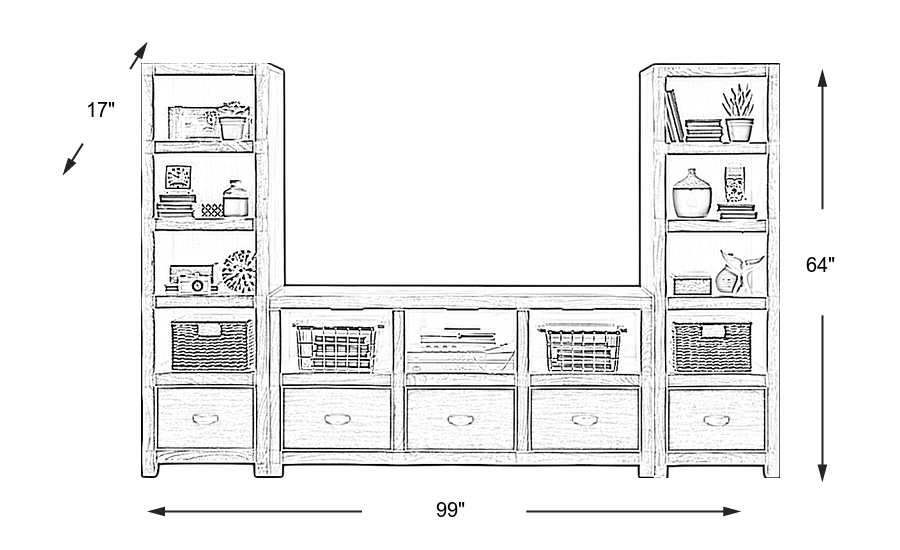 Dimension Image. Please refer to the Dimension Tab on this page for dimension details.