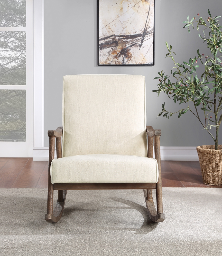 Eldonlee II Cream Rocker Chair - Thumbnail - Image 3